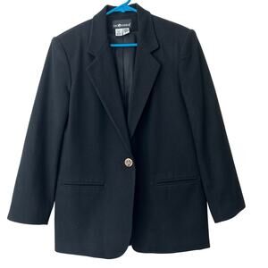 Vintage SAG Harbor wool single breasted blazer jacket Y2K 90s academia office S